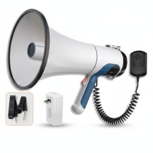 Porte-voix Professionnel (High-Power Megaphone) - Rechargeable & Bluetooth